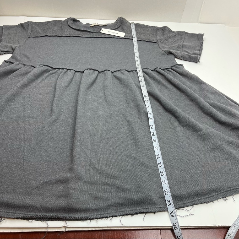 Three Bird Nest Moonlit Orchard Tunic Babydoll Dress Womens Medium Grey Gray NEW - Picture 10 of 12